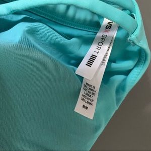 Cage-back, plunge Victoria’s Secret sports bra